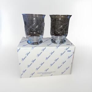 New Princess House 690 Crystal Heritage Votive Cup Candle Holder 4.5" Tall